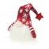 Vianočný škriatok Sneháčik s LED – červený 28 cm