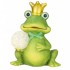 Žabí princ s LED 16 cm