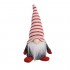 Vianočný škriatok Cukráčik s pruhovanou čiapkou 18 cm