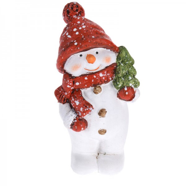 Vianočná figúrka Snehuliak 14 cm