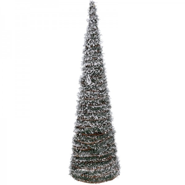 Zasnežený vianočný stromček s LED 60 cm
