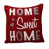Vankúšová obliečka Home Sweet Home – červená 45x45 cm