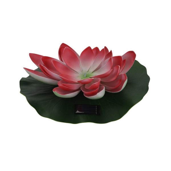 LED Lotus – červený 28 cm