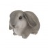 Veľkonočný zajačik – sivý 16x10 cm
