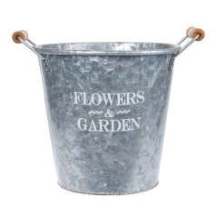 Pozinkovaný kvetináč Flowers & Garden 25 cm