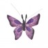 Závesný motýľ na kvetináč – fialový 13x10 cm
