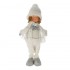 Zimný chlapec v bielom svetri 38 cm