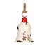 Vianočný Retro zvonček so Santa Clausom 13 cm