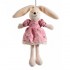 Závesný zajac v ružových šatách 22 cm