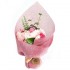 Stojaca mydlová kytica – ružová 35 cm