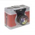 Plechová dóza Retro fotoaparát – červená 19x15 cm